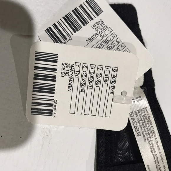 NWT FP 32DD Navy Crimson Clover Underwire Bra - Picture 5 of 6